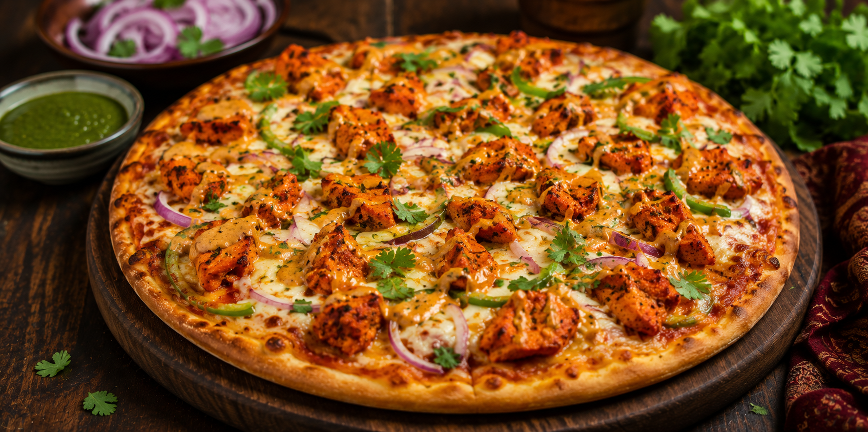 Tandoori Chicken Pizza