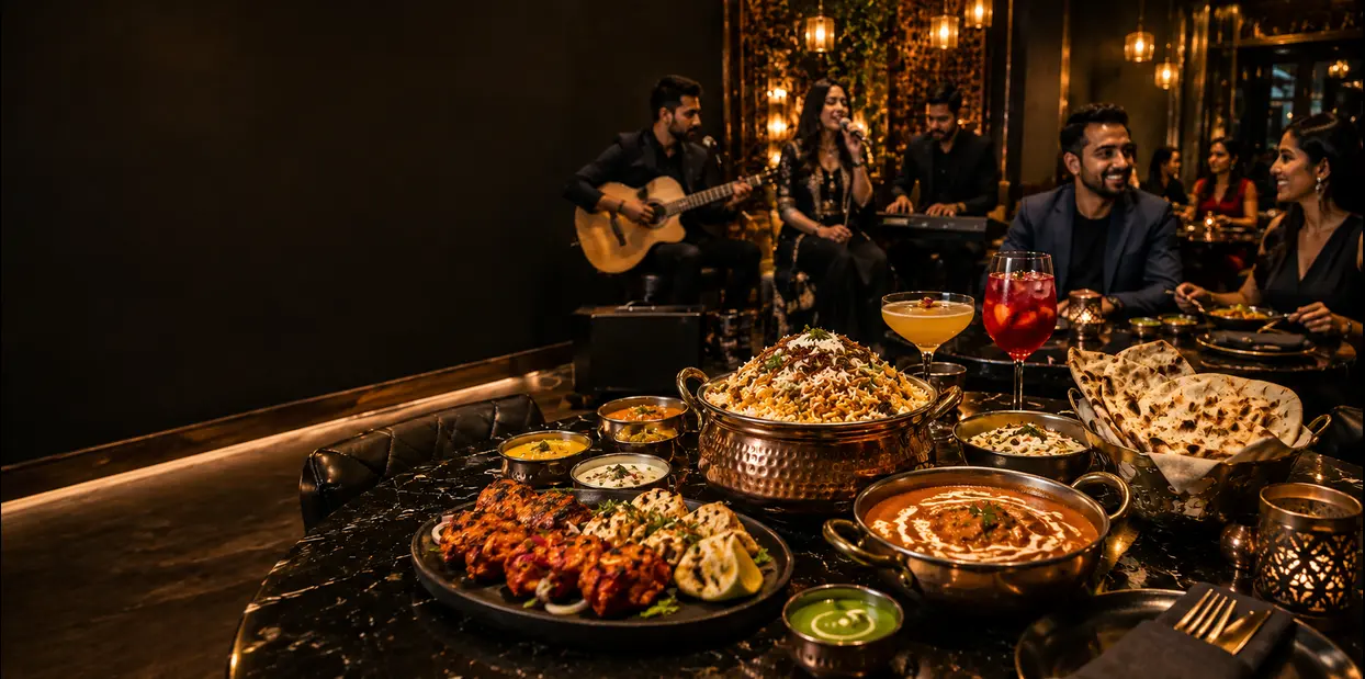 Indian food and live music dining experience in McKinney, TX