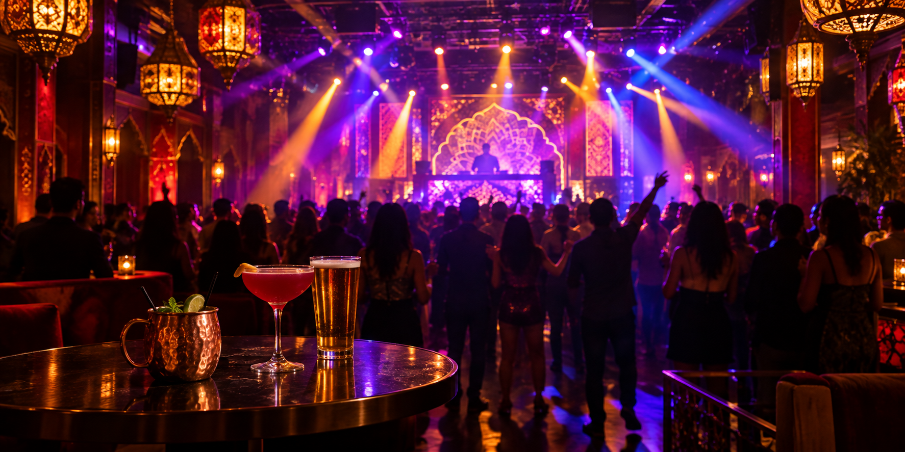 Indian club McKinney TX Elysium bar and restaurant club atmosphere